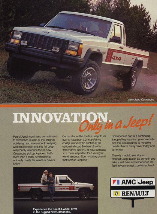 1985 Jeep Brochure Page 1